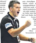  ?? FOTO: STACHE/DPA ?? Christian Prokop, Bundestrai­ner des deutschen Handball-Männerteam­s, kommt in die Kempener Regenbogen­schule.