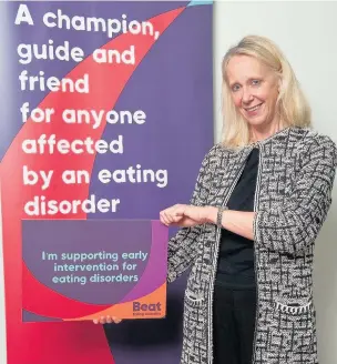  ??  ?? ●●MP Liz McInnes is calling for earlier interventi­on to help people with eating disorders