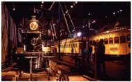  ??  ?? An R&LHS chapter was essential to the founding of the California State Railroad Museum (above). For decades the society displayed items at Harvard University’s library (right).