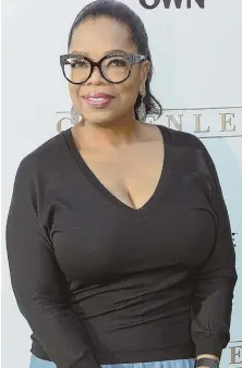  ?? AP FILE PHOTO ?? “#IMWITHHER”: Oprah Winfrey’s rousing speech at the Golden Globes has political watchers wondering whether she’d consider a White House run in 2020.