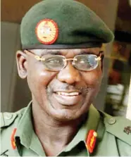  ??  ?? Lt.-Gen Tukur Yusuf Buratai, Chief of Army Staff