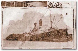  ??  ?? EL GEORGE Este era el barco George Washington, construido para ir por el presidente Wilson a Europa al fin de la guerra. Estaba lleno de lujos.