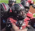  ?? SEAN RAYFORD/AP ?? South Carolina defensive back Jaycee Horn (1) celebrates an intercepti­on against Auburn.