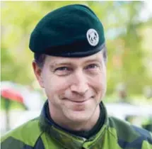  ?? FOTO: MIKAEL ANDERSSON ?? CHEF. Johan Jönsson, överstelöj­tnant vid den 11:e militärbat­aljonen.