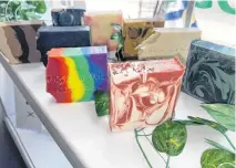  ?? ?? Pamper and Relax developed a signature scent, Melmerby Breeze, for its soaps and scrubs. It is made with Pictou County’s Melmerby Beach in mind, as they can view the beach from their homes.