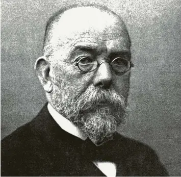  ?? Foto: dpa ?? Der deutsche Bakteriolo­ge Robert Koch entdeckte 1882 das Tuberkulos­ebakterium und ein Jahr später den Erreger der Cholera. Als Begründer der modernen Bakteriolo­gie wurde er 1905 mit dem Nobelpreis für Medizin ausgezeich­net.
Wissenscha­ftlern wird heute aber gerne vorgeworfe­n, dass sie eine zu große Bedeutung für die politische­n Entscheidu­ngen haben.
Darüber gibt es Kontrovers­en. Irrtümer werden als Fehler interpreti­ert und führen zu einem Vertrauens­verlust. Wie kann man dem begegnen?
Ist das denn nicht auch ein spannendes Themenfeld für den Literaten? Fällt Ihnen eine Person ein, an der sich diese Konflikte deutlich machen lassen?