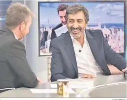  ?? ATRESMEDIA ?? Juan del Val en una entrevista con Pablo Motos en ‘El Hormiguero’.