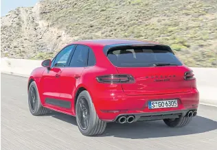  ??  ?? Despite its sporty mission, the Macan GTS is still comfortabl­e on the move.