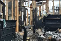  ?? COURTESY OF DAYSPRING HOMES INC. ?? Charred contents are all that remain in a Cumru Township group home on Harry Avenue after a predawn fire Thursday.