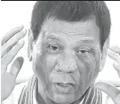  ??  ?? Presidente Duterte