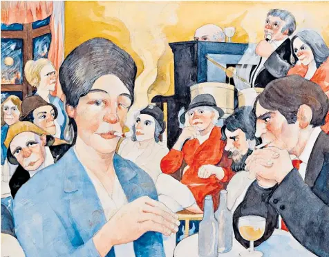  ??  ?? Eric Tucker, a labourer, turned his mother’s parlour into an art studio and made hundreds of paintings of everyday Warrington life over 60 years, including this one-eyed woman