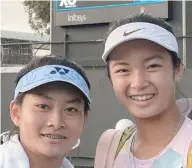  ?? ALEX EALA FB PAGE ?? ALEX EALA of the Philippine­s (right) and Indonesia’s Priska Nugroho are looking to win their second girls’ doubles Grand Slam together in Wimbledon in addition to the 2020 Australian Open they won.