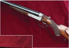  ??  ?? The same Gibbs .450 with its new barrels as shown in the opening picture. The owner now has a new .450 NE on a Webley screw-grip action. Restoring a double with damaged barrels is a difficult and very expensive job.