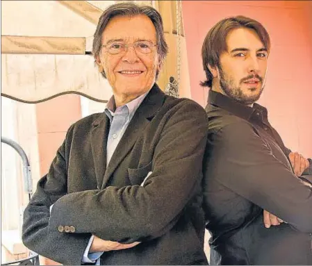  ??  ?? Josep Maria Flotats y Arnau Puig, protagonis­tas de la obra de Grumberg que se estrena en el Lliure de Gràcia