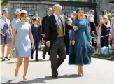  ??  ?? At Prince Harry’s wedding to Meghan Markle, 2018