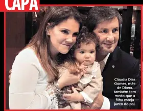  ??  ?? Cláudia Dias Gomes, mãede Diana, também tem medo que a filha esteja junto do pai.