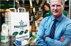  ?? ?? BATTLE: David Potts is trying to halt a slide in Morrisons’ share of the market