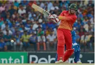  ?? AFP ?? Batsman Craig Ervine hit a quickfire 69 for Zimbabwe. —