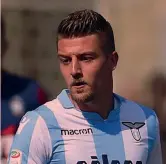  ?? LAPRESSE ?? Sergej Milinkovic, 23 anni, serbo, gioca nella Lazio dal 2015. Sotto, Wesley, 21, punta brasiliana del Bruges
