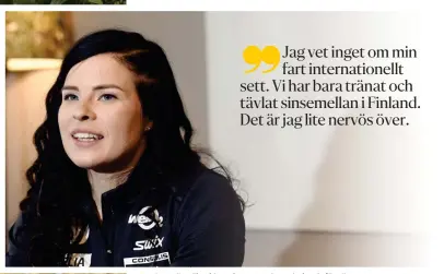  ?? FOTO: HEIKKI SAUKKOMAA/LEHTIKUVA ?? Krista Pärmäkoski upplever en viss ovisshet inför säsongen.