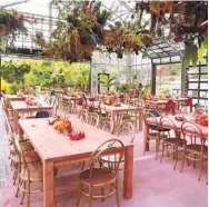  ?? LISA REYNOLDS ?? The 8,000-square-foot glass-enclosed conservato­ry in Encinitas is an educationa­l public space that houses rare and unusual tropical plants, adding to the garden’s collection of nearly 5,000 species from around the world.