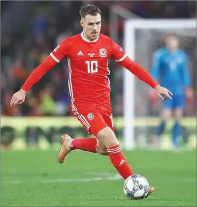  ?? ?? Aaron Ramsey, Wales midfielder.