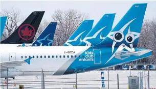  ?? PAUL CHIASSON THE CANADIAN PRESS FILE PHOTO ?? Air Canada’s decision not to extend the transactio­n date of a deal with Transat comes as the airline industry suffers from a lack of travel demand during the COVID-19 pandemic.