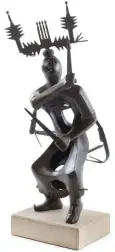  ??  ?? Allan Houser (1914-1994), Abstract Crown Dancer I, 1991, bronze, ed. 1 of 12,
46½ x 16 x 12”. Estimate: $15/25,000 SOLD: $25,000