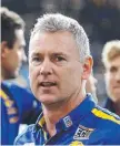  ?? Eagles coach Adam Simpson. ??