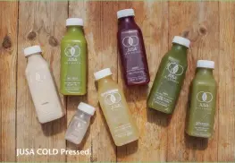  ??  ?? JUSA COLD Pressed.