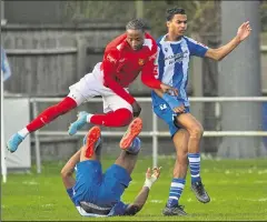  ?? Ref: 15-0822Q ?? A Thatcham player takes a tumble