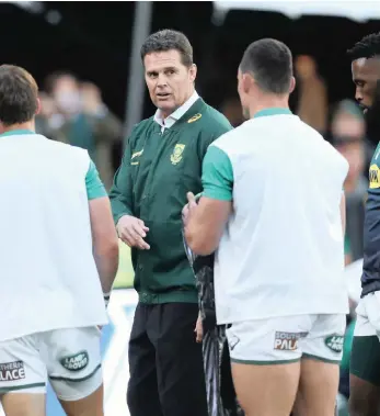  ?? PICTURE: BACKPAGEPI­X ?? MAN IN THE HOT SEAT: New Springbok coach Rassie Erasmus has plenty to offer his team in the skills and strategy department­s, but believes player character is the most important ingredient for success.