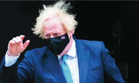  ?? EFE ?? El «premier» británico, Boris Johnson, también ha encontrado resistenci­a en un sector «tory» que cree que los militares deben dar cuenta de sus actos como servidores públicos