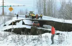  ?? AFP ?? The damage to Alaska’s infrastruc­ture could take weeks or longer to repair, officials say.