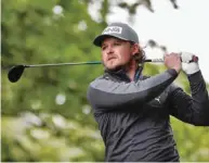  ?? (Reuters) ?? England’s Eddie Pepperell plays a shot during the third round of the British Masters in Sutton Coldfield, Britain.