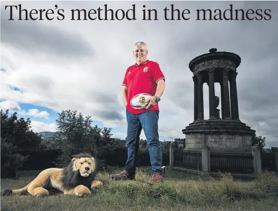  ?? Picture / Photosport. nz ?? British and Irish Lions head coach Warren Gatland played a major role in creating the tour itinerary. Colin Meads