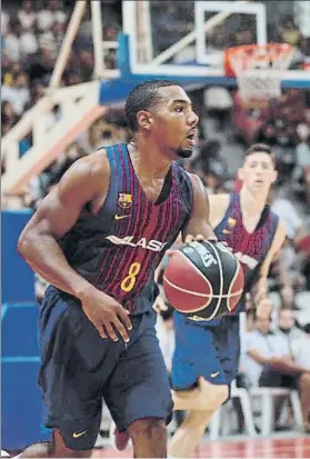  ?? FOTO: FCB ?? Phil Pressey. El base americano está siendo una de las sorpresas de la pretempora­da