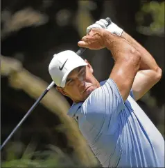  ?? GERRY BROOME / ASSOCIATED PRESS ?? Brooks Koepka, seen Sunday at the RBC Heritage golf tournament in Hilton Head Island, South Carolina, has withdrawn from the Travelers Championsh­ip in Connecticu­t after his caddie received a positive result for coronaviru­s.