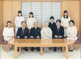  ?? GTRES ?? La familia imperial de Japón, en la última foto oficial