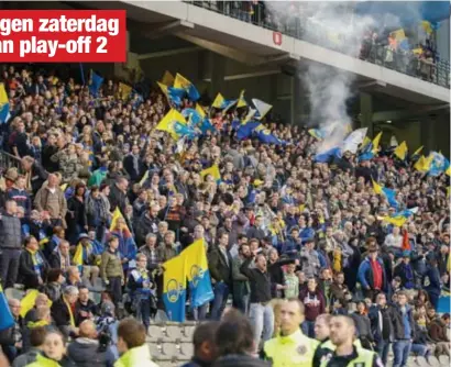 ?? FOTO BELGA ?? Vorige week tegen Standard vonden 10.400 Union-fans de weg naar de Heizel.