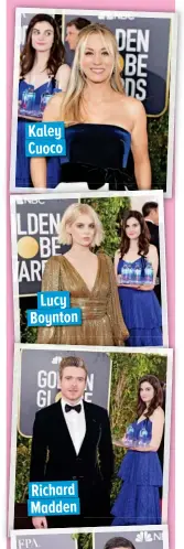  ??  ?? Lucy Boynton Kaley Cuoco