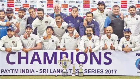  ?? BCCI ?? Having won the series against Sri Lanka 10, India next face South Africa in a threematch Test series, starting in Cape Town from January 5.