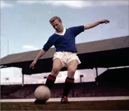  ?? ?? Davie Wilson was key to Rangers’ success both at home and abroad during his heyday in the 1960s
