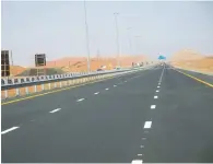 ??  ?? The road’s developmen­t works are based on an intensive study of traffic flow growth for the next 20 years in the emirate.
