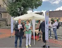  ?? FOTO:PRIVAT ?? In Hilden gibt es wieder einen Infostand am Alten Markt.