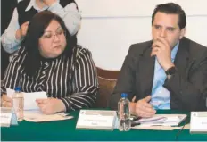  ??  ?? Neyieli González informó a los diputados que aunque el caso del Marcelino de Champagnat no es una atribución del DIF se está actuando.