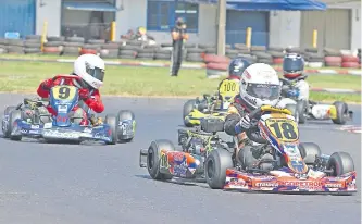  ??  ?? Las categorías de los más pequeños siempre brindan gran espectácul­o en el karting.