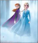  ??  ?? REALISTIC: Frozen’s Anna and Elsa are positive role models for kids