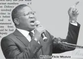  ??  ?? Minister Fikile Mbalula