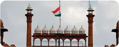  ?? ?? MARK OF RESPECT: The Indian tricolour flies at half-mast over New Delhi’s Red Fort last Sunday (11)